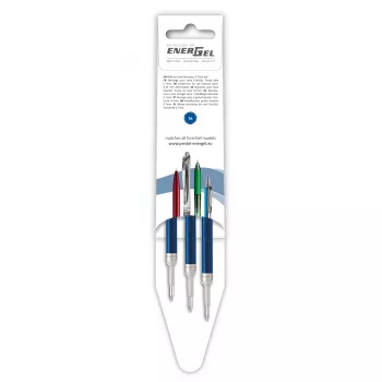 Pentel 3 EnerGel gelinių rašiklių užpildai mėlyni 0,7 mm