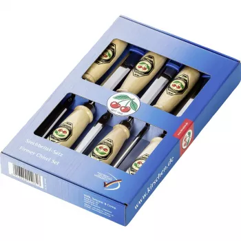KIRSCHEN Firmer Chisel Set 6pcs 1111 SB in Display Box 1111000