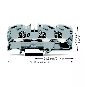 WAGO 2016-1301 Praeinanti gnybtų jungtis - 12 mm - 91,8 mm - 36,9 mm - 800 V
