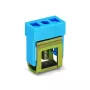 WAGO 210-281 2-jų laidų DIN bėgio gnybtų blokas, CAGE CLAMP, pilkas, 800V, 24A