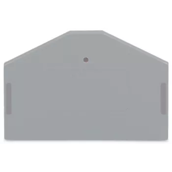 WAGO 280-312 Galinė ir tarpinė plokštelė, pilka, 2,5 mm², 50 mm x 36,5 mm, 2,8 g