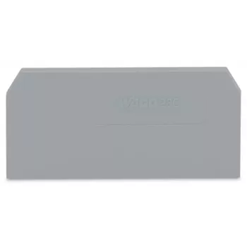 WAGO 280-308 Galinė ir tarpinė plokštelė - Pilka - 2,5 mm² - 52,5 mm x 28 mm - 2,41 g