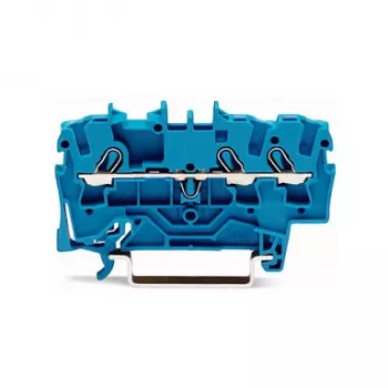 WAGO 2002-1304 3 laidų kištukinė gnybtų juosta, 2,5 mm², 800 V, pilka