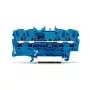 WAGO 2002-1404 Perėjimo gnybtų blokas, 2 laidininkai, 800V, 24A, pilkas, Push-in CAGE CLAMP