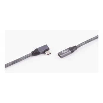 ShiverPeaks USB 3.2 ilginimo laidas 90° kampu, Type-A kištukas į lizdą, 0,25 m, juodas