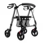 Weinberger Aluminium Rollator 1-Fold Foldable - Sidabrinė/Pilka, 136 kg talpa