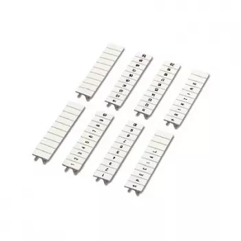 Phoenix Contact 1050017:0091 - Terminal Block Marker - 10 vnt. - Polimeras - Baltas - V2 - 5 mm