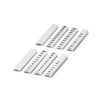 Phoenix Contact Terminal Block Marker ZB 4 mm White L1-N 10-Pack