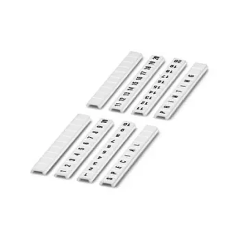 Phoenix Contact ZB 5.2-10 Terminal Block Marker Strip, White, 10 Markers, 5.2 mm Pitch