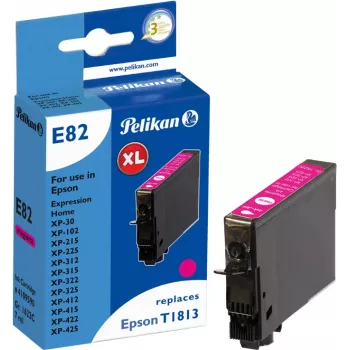 Pelikan suderinama rašalo kasetė, skirta Epson T1813, purpurinė (4,5 ml, 180 puslapių) - 1021430728