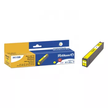 Pelikan suderinama rašalo kasetė, skirta HP CN628AE (geltona, didelės išeigos) - 107 serija