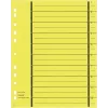 WEKRE 50 skiriamieji lapai, A4, 190 g/m2, geltoni (951020850IF)