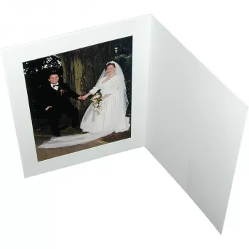 DAIBER Portretiniai aplankai su paspartu 15x20 balta matinė (100 vnt. pakuotė)