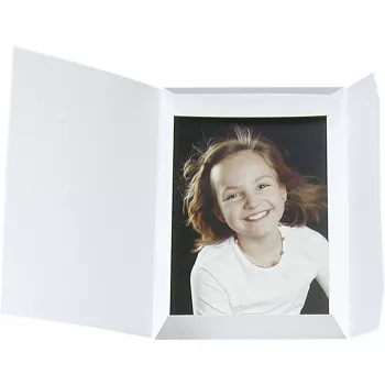 DAIBER Sprint-Line portretiniai aplankai 15x20 cm balti (100 vnt.)