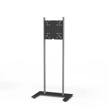 Kindermann Premium DS Racer grindinis stovas LCD ekranams iki 70 inch - anoduotas aliuminis - juoda, sidabrinė metalinė