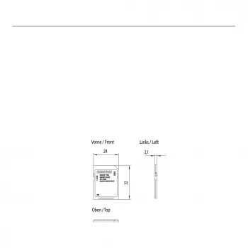 Siemens 2GB SIMATIC Secure Digital (SD) atminties kortelė 6AV2181-8XP