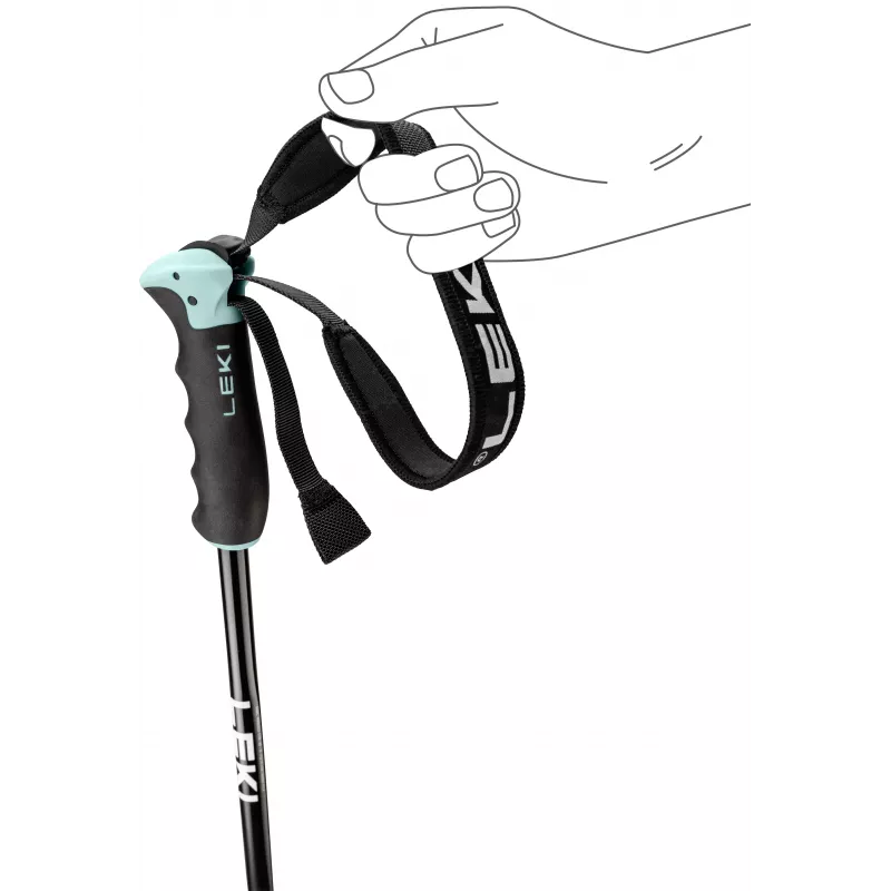 LEKI KIJE NEOLITE AIRFOIL WOMEN Ski Poles 115 cm Blue/White