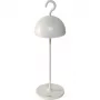 Sompex HOOK White Table Lamp with Integrated LED, Touch Dimmer, 5W, 400lm, 3000K