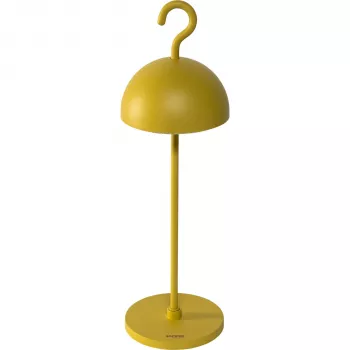 Sompex HOOK Yellow Table Lamp - Cordless LED with Touch Dimmer, IP44