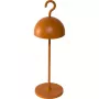 Sompex HOOK Orange stalinė lempa su integruotu LED, įkraunama, IP44, liečiamu reguliatoriumi