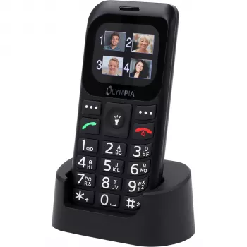 OLYMPIA Bella Plus Rankinė Rašomoji Mašinėlė - Nešiojama QWERTY Rašomoji Mašinėlė su Integruotu Dėklu, Juoda