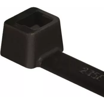 HellermannTyton T18L PA66W BK 100 kabelio raištis, juodas, 205 mm x 2,5 mm, 100 vnt. pakuotė