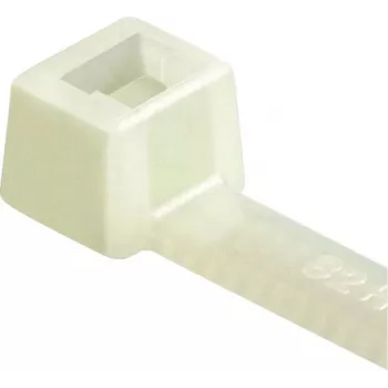 HellermannTyton T80L-PA66-NA-C1 Kabelio raištis, vidinis dantukas, T serija, 390 mm x 4,7 mm, natūrali (permatoma), 100 vnt.