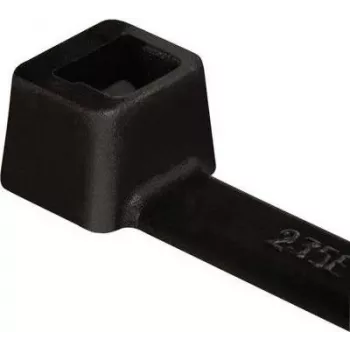 HellermannTyton T80L-W-BK-C1 Kabelio raištis, T serija, vidiniai dantukai, 390 mm x 4,7 mm, juodas, 100 vnt. pakuotė
