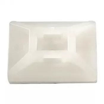 HellermannTyton MB4CA Baltas kabelio laikiklis, 100 vnt. (MB4CA-PA66-NA-C1)