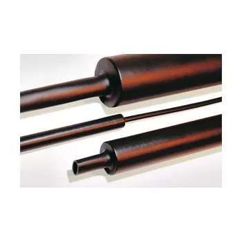 HellermannTyton Termosusitraukiantis vamzdelis Poliolefinas, Radiaciniu būdu kryžminis, 12/3 mm, Juodas, 1 m (TREDUX-MA47-12/3 PO-X BK 6)