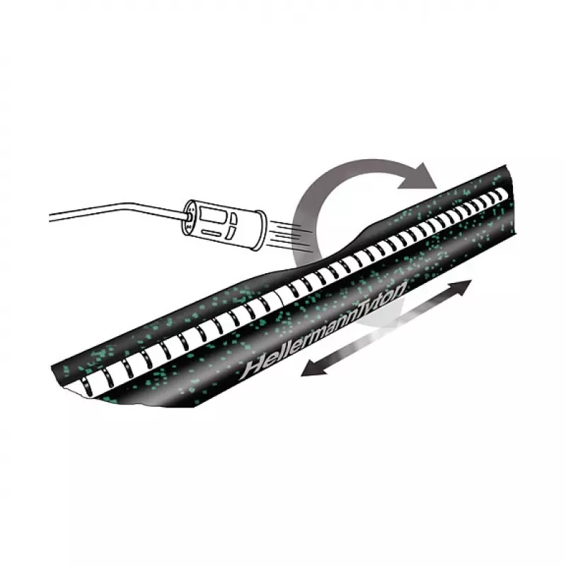 HellermannTyton 450-20001 Termosusitraukiantis vamzdelis - Juodas - 50 cm - 43 mm - 10 mm - 1 vnt.