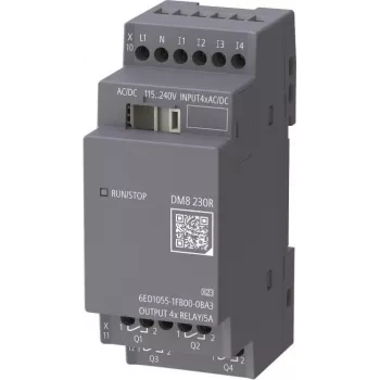 Siemens LOGO! DM8 6ED1055-1FB00-0BA3 Skaitmeninis plėtimo modulis 4DI/4DO Relė 115-230V AC/DC