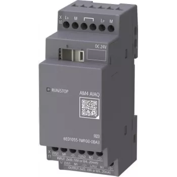 Siemens LOGO! AM4 6ED1055-1MF00-0BA3 Analoginis išplėtimo modulis 2AI/2AQ 24V DC