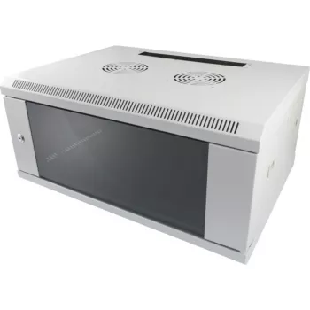 ALLNET ALL-SMC6627GREY 1U 14 lizdų stovo montavimo korpusas medijos keitiklių moduliams, pilka