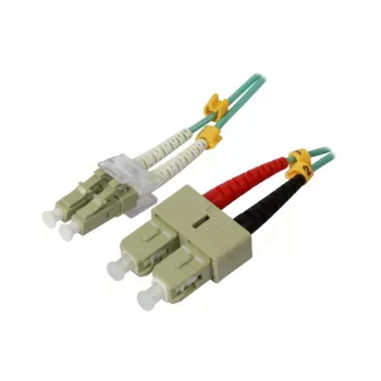 SYNERGY21 S216761 Fiber Optic Patch Cable 15 m OM3 LC-SC Duplex Turquoise