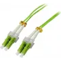 SYNERGY21 Fiber Optic Patch Cable 40m LC-LC Duplex OM5 50/125µm LSZH Lime Green