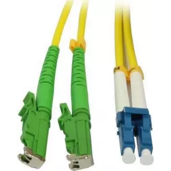 SYNERGY21 Skaidulinės optikos jungiamasis laidas 30 m LC Duplex į E-2000 (LSH) OS2 vienmodis 9/125 µm geltonas