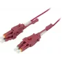SYNERGY21 Skaidulinės optikos jungiamasis laidas 15m LC-LC Duplex OM4 Uniboot Sukamas Stumk/Trauk 2mm - Daugiamodis (S215558)