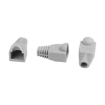 Synergy21 RJ45 Cat.6A S-UTP Connector, Shielded, Grey, 100 Pack, OD 6.5mm (S215675)