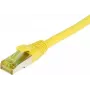SYNERGY21 Patch Cable RJ45, CAT6A 500MHz, 25m, Yellow, S/FTP, TPE/LSZH (Ultraflex), AWG26, with Cat.7 Raw Cable
