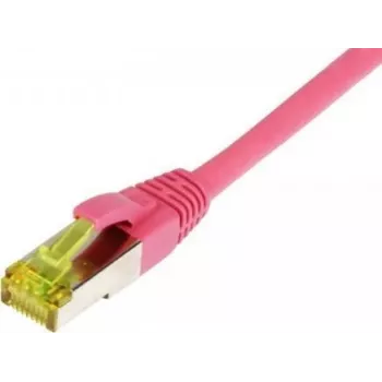 SYNERGY21 Patch Cable RJ45, CAT6A 500MHz, 25m, Magenta, S-STP (S/FTP), TPE/LSZH (Ultraflex), AWG26, su Cat.7 žaliava