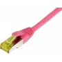 SYNERGY21 Patch Cable RJ45, CAT6A 500MHz, 30m, Magenta, S-STP (S/FTP), TPE/LSZH (Ultraflex), AWG26, su Cat.7 Raw Cable