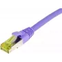 SYNERGY21 Patch Cable RJ45, CAT6A 500MHz, 3m, Violeta, S/FTP, TPE/LSZH (Ultraflex), AWG26, su CAT7 Raw Cable (S217766)