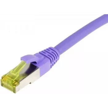 SYNERGY21 Patch Cable RJ45, CAT6A 500MHz, 15m, Violeta, S-STP (S/FTP), TPE/LSZH (Ultraflex), AWG26, su Cat.7 žaliava