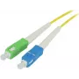 SYNERGY21 Fiber Optic Patch Cable 7.5m SC/SC APC OS2 Single-Mode 9/125µm G.657.A2 Bend-Insensitive 2mm Flexible