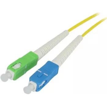 SYNERGY21 Skaidulinės optikos jungiamasis laidas 15m SC/APC į SC/APC vienmodis OS2 G.657.A2 9/125µm 2mm apsauginis gaubtas