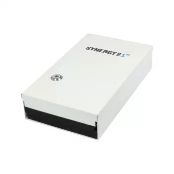 SYNERGY21 LWL sieninis skirstytuvas Mini (paviršinis montavimas), LC/SC, B150/H265/T55mm, be movų/sujungimo kasetės, baltas