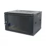 ALLNET SMA-Series 19 inch sieninis korpusas 6U 1 dalies 450 mm gylio juodas plokščioje pakuotėje