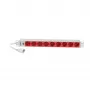 Synergy 21 ALLNET 19 colių 1U maitinimo juosta su 9x Schuko lizdais CEE7 ir IEC C14 kištuku 10A 2m juoda