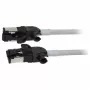 Synergy21 Patch Cable RJ45, CAT6A 500MHz, 0,5m, Pilka, S/FTP, Slimline Round d=4,5mm, TPE/LSZH (Superflex), AWG28, su CAT7 Raw Connectors, Rotatable Connector